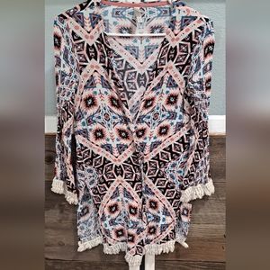 Boho bathing suit cover up